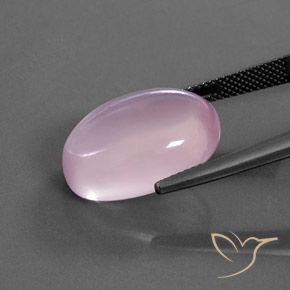 Quarzo rosa Rosa Ciliegia Chiaro naturale da 15.43 ct, Ovale, Trasparente