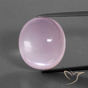 19.21ct Naturale Rosa chiaro Quarzo rosa, Ovale, Trasparente