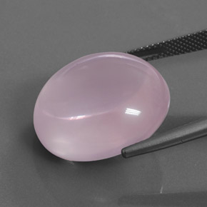 Quarzo rosa Rosa naturale da 28.86 ct, Taglio ovale, Trasparente