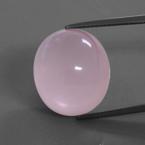 Quarzo rosa naturale rosa da 24,19 ct, trasparente, trasparente/traslucido