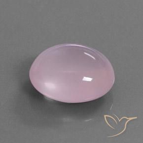 Quarzo rosa naturale rosa da 18,77 ct, taglio ovale, trasparente
