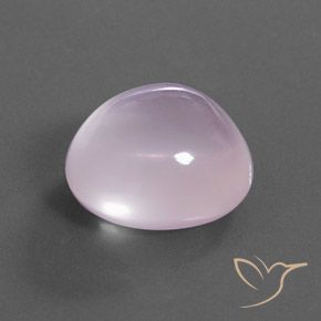 Quarzo rosa Rosa chiaro naturale da 37.51 ct, Taglio ovale, Trasparente