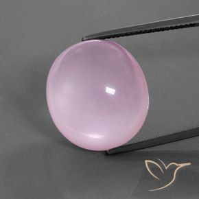 27.63ct Naturale Rosa chiaro Quarzo rosa, Ovale, Trasparente/Traslucido