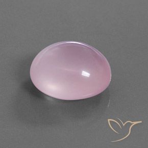 Quarzo rosa Rosa chiaro naturale da 27.63 ct, Ovale, Trasparente/Traslucido