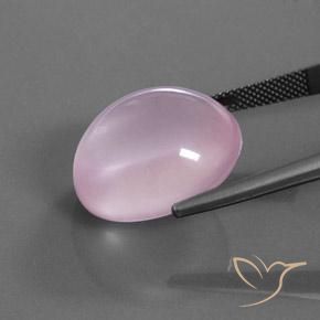 Quarzo rosa Rosa chiaro naturale da 26.24 ct, Ovale, Trasparente
