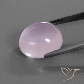 Quarzo rosa Rosa chiaro naturale da 20.73 ct, Ovale, Trasparente