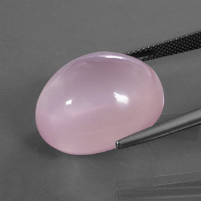 Quarzo rosa naturale rosa da 32,56 ct, taglio ovale, trasparente