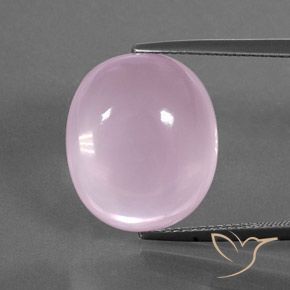 17.98ct Naturale Rosa gomma da masticare Quarzo rosa, Ovale, Trasparente
