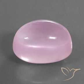 Quarzo rosa naturale rosa da 30,02 ct, taglio ovale, trasparente