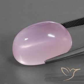 Quarzo rosa Rosa chiaro naturale da 36.17 ct, Ovale, Trasparente