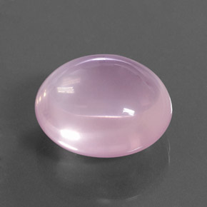 Quarzo rosa Rosa chiaro naturale da 23.67 ct, Taglio ovale, Trasparente