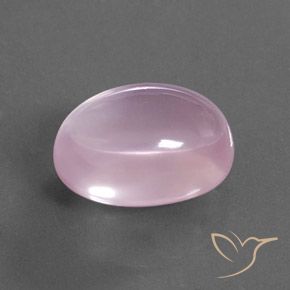 Quarzo rosa Rosa chiaro naturale da 16.91 ct, Ovale, Trasparente