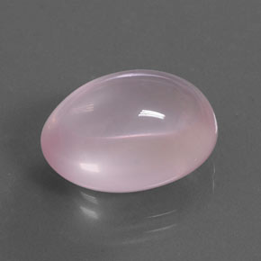 Quarzo rosa Rosa gomma da masticare naturale da 14.89 ct, Taglio ovale, Trasparente