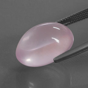 Quarzo rosa Rosa gomma da masticare naturale da 14.89 ct, Taglio ovale, Trasparente