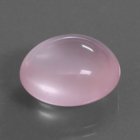 Quarzo rosa Rosa rosa naturale da 14.59 ct, Taglio ovale, Trasparente