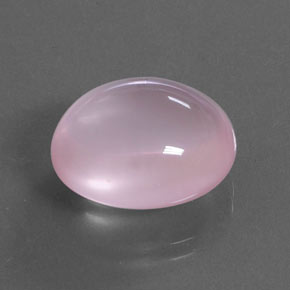 Quarzo rosa naturale rosa da 14,05 ct, taglio ovale, trasparente