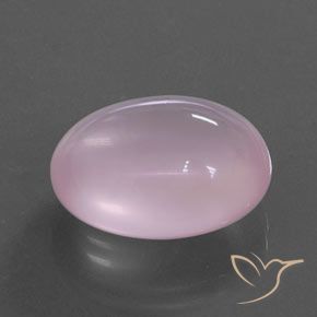 Quarzo rosa Rosa gomma da masticare naturale da 15.78 ct, Ovale, Trasparente