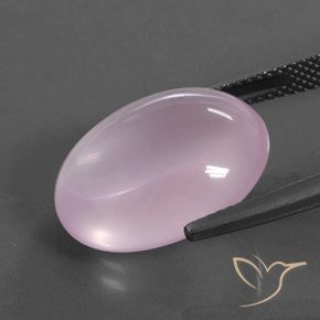 Quarzo rosa Rosa gomma da masticare naturale da 15.78 ct, Ovale, Trasparente