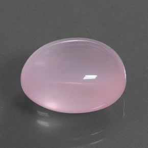 Quarzo rosa naturale rosa da 14,01 ct, taglio ovale, trasparente