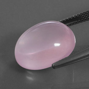 Quarzo rosa naturale rosa da 14,01 ct, taglio ovale, trasparente