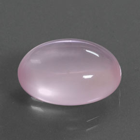 Quarzo rosa Rosa chiaro naturale da 12.59 ct, Taglio ovale, Trasparente