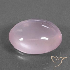 Quarzo rosa Rosa chiaro naturale da 13.83 ct, Ovale, Trasparente