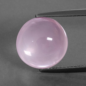 Quarzo rosa naturale rosa da 7,23 ct, taglio rotondo, trasparente