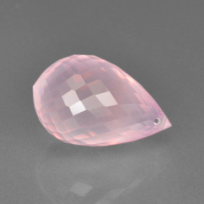 Quarzo rosa Rosa naturale da 20.94 ct, Taglio briolette, Trasparente