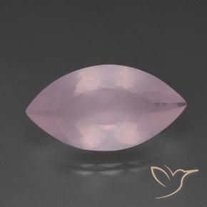 20.36ct Naturale Rosa medio Quarzo rosa, Taglio marquise, Trasparente