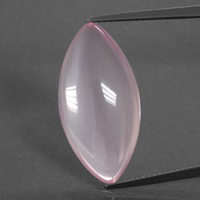 Quarzo rosa Rosa gomma da masticare naturale da 12.65 ct, Taglio marquise, Trasparente