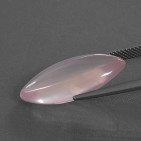 Quarzo rosa Rosa gomma da masticare naturale da 12.65 ct, Taglio marquise, Trasparente