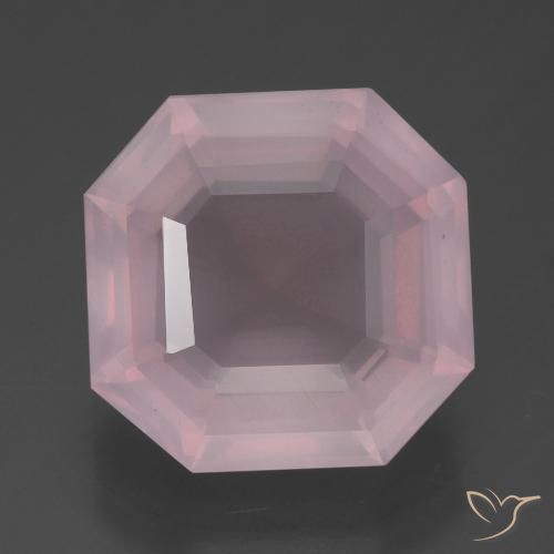 7.43ct Naturale Rosa medio rosa Quarzo rosa, Taglio smeraldo, Trasparente