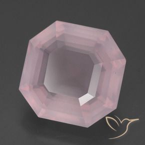 Quarzo rosa Rosa medio rosa naturale da 7.43 ct, Ottagonale / Taglio smeraldo, Trasparente