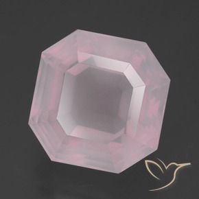 Quarzo rosa Rosa chiaro naturale da 7.79 ct, Ottagonale / Taglio smeraldo, Trasparente
