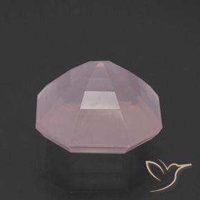 Quarzo rosa Rosa rosa naturale da 12.66 ct, Ottagonale / Taglio smeraldo, Trasparente