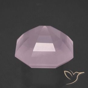 Quarzo rosa Rosa rosa naturale da 14.53 ct, Ottagonale / Taglio smeraldo, Trasparente