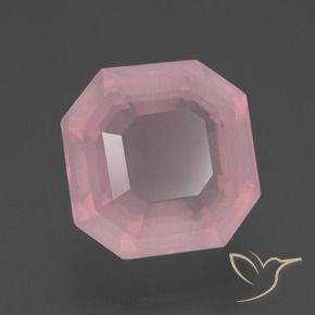 Quarzo rosa Rosa medio rosa naturale da 4.22 ct, Ottagonale / Taglio smeraldo, Trasparente