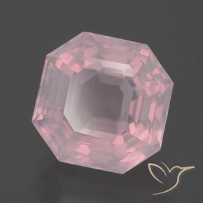 Quarzo rosa Rosa medio rosa naturale da 6.97 ct, Ottagonale / Taglio smeraldo, Trasparente
