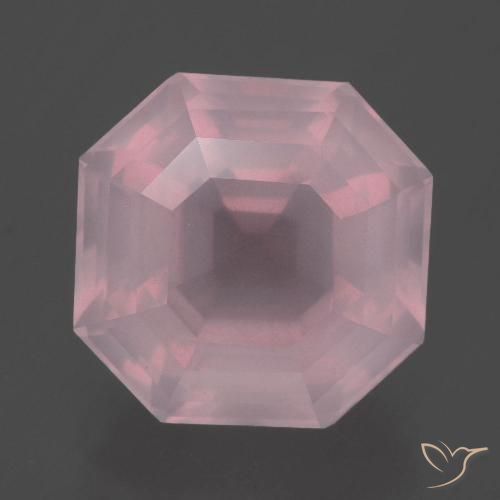 8.36ct Naturale Rosa rosa Quarzo rosa, Taglio smeraldo, Trasparente