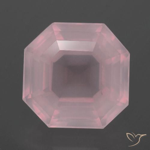 8.70ct Naturale Rosa medio Quarzo rosa, Taglio smeraldo, Trasparente