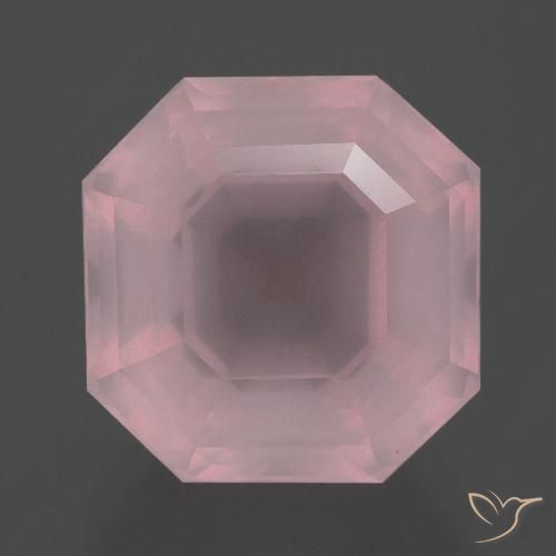 9.53ct Naturale Rosa rosa Quarzo rosa, Taglio smeraldo, Trasparente