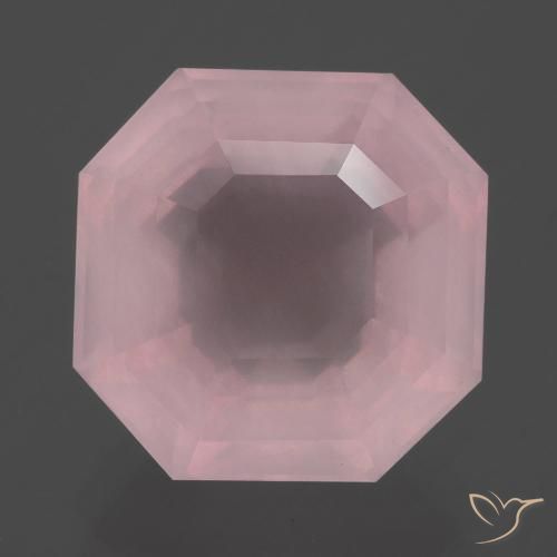 9.49ct Naturale Rosa medio rosa Quarzo rosa, Taglio smeraldo, Trasparente