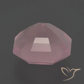 Quarzo rosa Rosa medio rosa naturale da 11.18 ct, Ottagonale / Taglio smeraldo, Trasparente