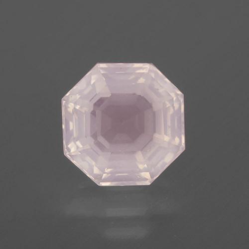 Quarzo rosa Rosa molto chiaro naturale da 2.71 ct, Taglio smeraldo, Trasparente