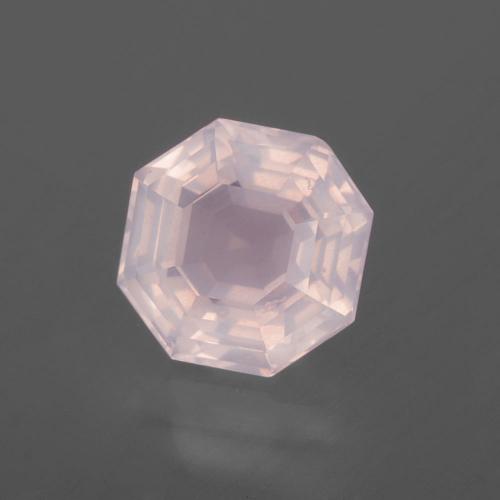 Quarzo rosa Rosa molto chiaro naturale da 2.71 ct, Taglio smeraldo, Trasparente