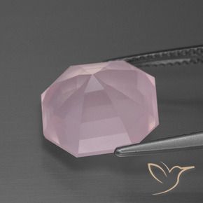 Quarzo rosa Rosa medio rosa naturale da 9.93 ct, Ottagonale / Taglio smeraldo, Trasparente
