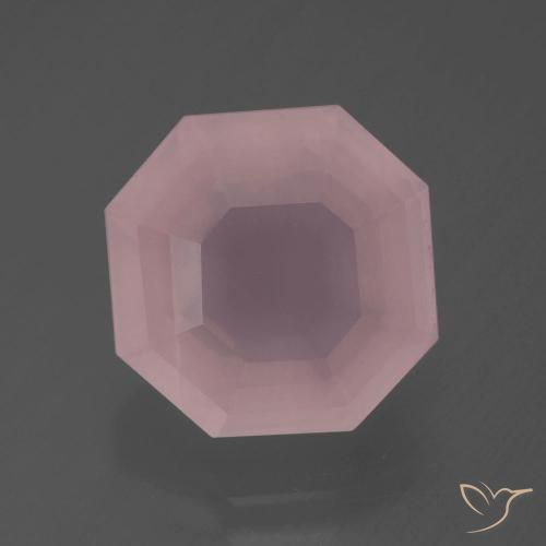 7.99ct Naturale Rosa chiaro Quarzo rosa, Taglio smeraldo, Trasparente