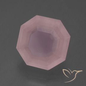 Quarzo rosa Rosa chiaro naturale da 7.99 ct, Ottagonale / Taglio smeraldo, Trasparente