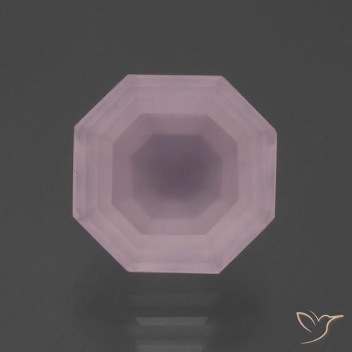 7.34ct Naturale Rosa chiaro Quarzo rosa, Taglio smeraldo, Trasparente