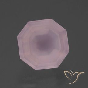 Quarzo rosa Rosa chiaro naturale da 7.34 ct, Ottagonale / Taglio smeraldo, Trasparente
